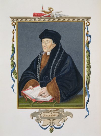 Portrait of Erasmus (c.1466-1536) from 